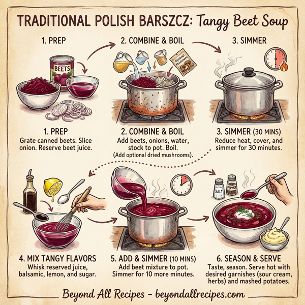 Traditional Polish Barszcz: Tangy Beet Soup instructions