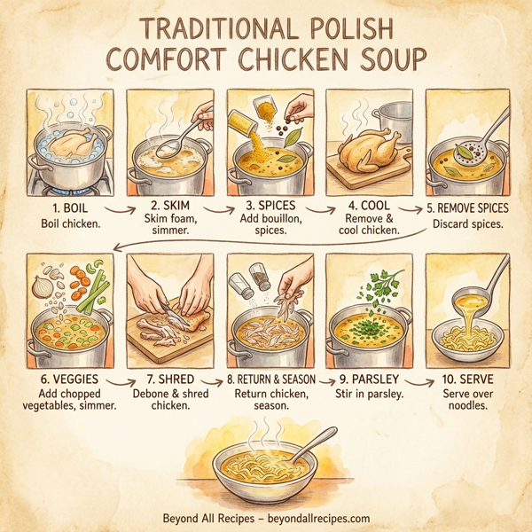 Traditional Polish Comfort Chicken Soup instructions