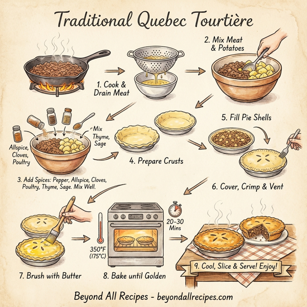 Traditional Quebec Tourtière instructions