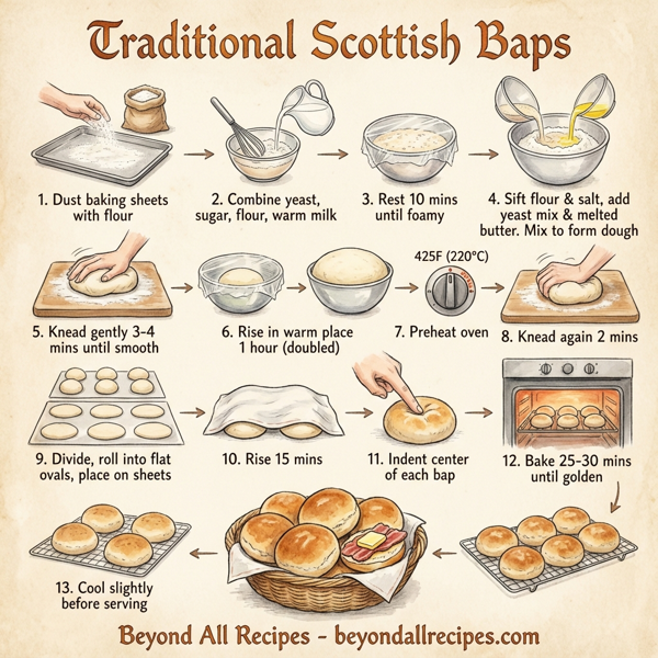Traditional Scottish Baps instructions