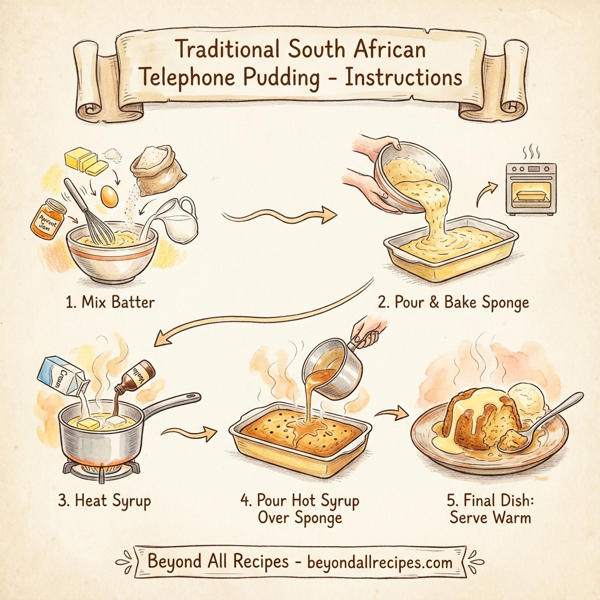 Traditional South African Telephone Pudding instructions