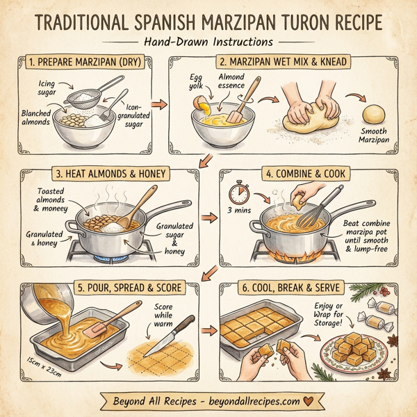 Traditional Spanish Marzipan Turon instructions