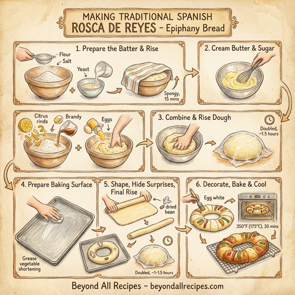 Traditional Spanish Rosca de Reyes - Epiphany Bread instructions