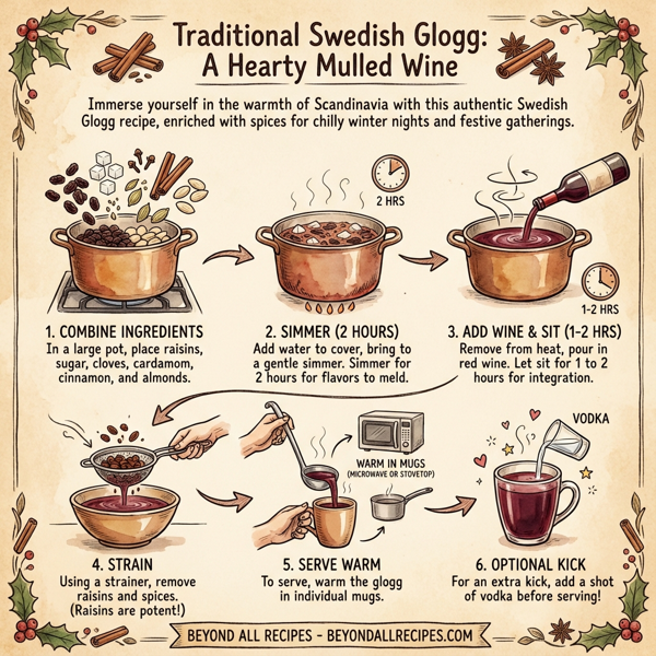 Traditional Swedish Glogg: A Hearty Mulled Wine instructions
