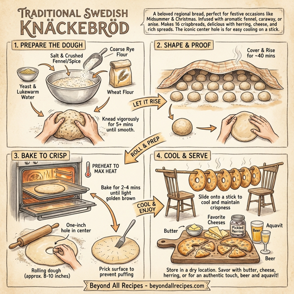 Traditional Swedish Knäckebröd instructions