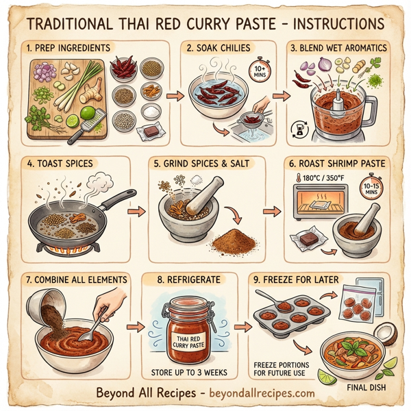 Traditional Thai Red Curry Paste instructions