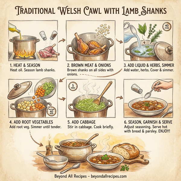 Traditional Welsh Cawl with Lamb Shanks instructions