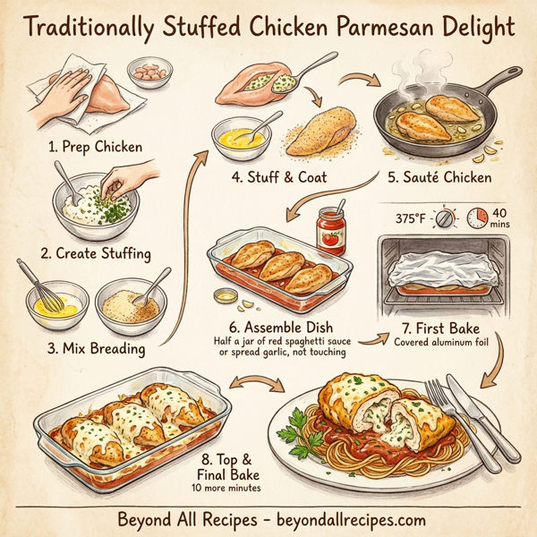 Traditionally Stuffed Chicken Parmesan Delight instructions