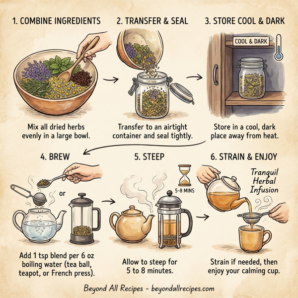 Tranquil Herbal Infusion instructions