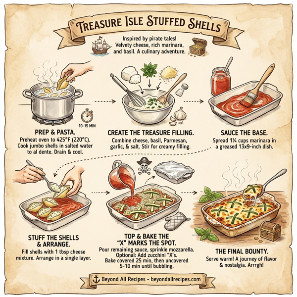 Treasure Isle Stuffed Shells instructions
