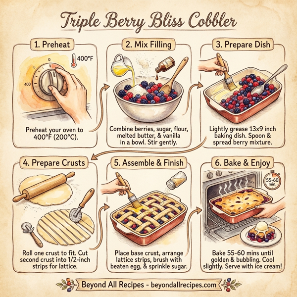 Triple Berry Bliss Cobbler instructions