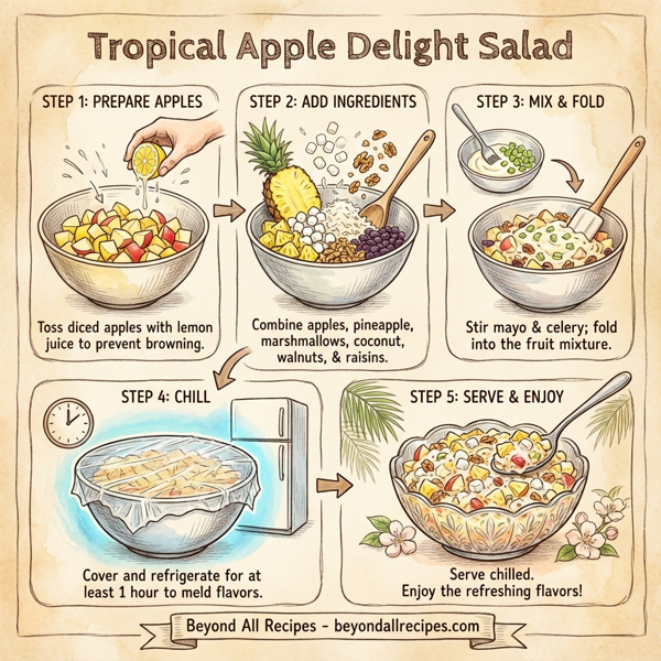 Tropical Apple Delight Salad instructions