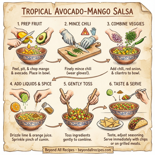 Tropical Avocado-Mango Salsa instructions