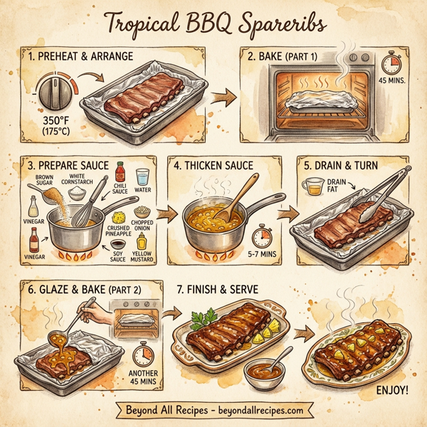 Tropical BBQ Spareribs instructions