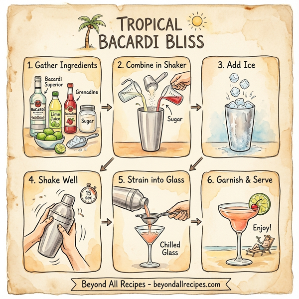Tropical Bacardi Bliss instructions