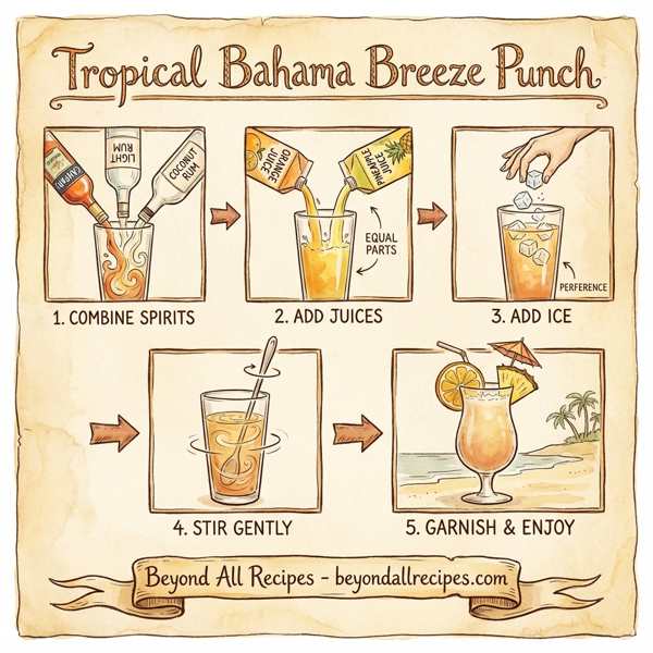 Tropical Bahama Breeze Punch instructions