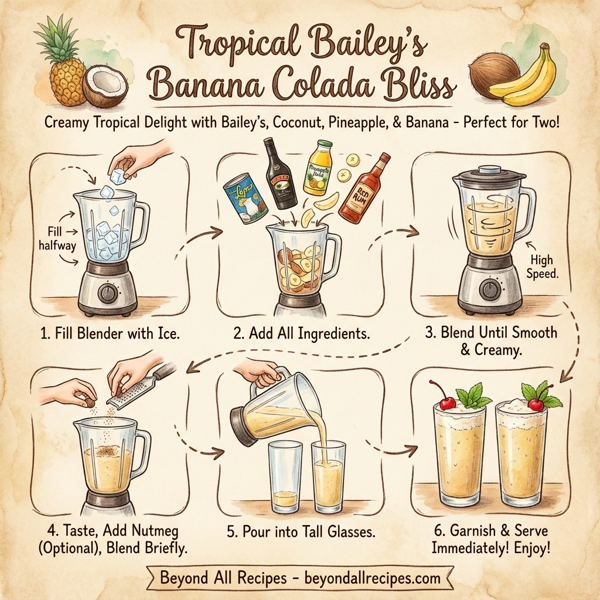 Tropical Bailey's Banana Colada Bliss instructions