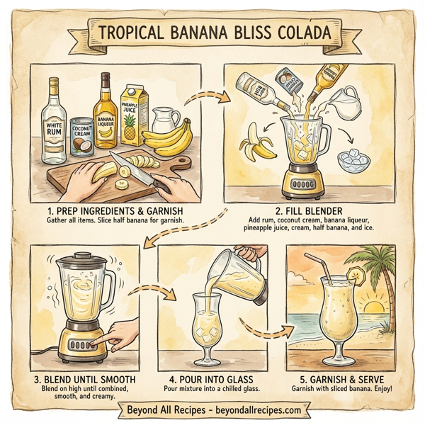 Tropical Banana Bliss Colada instructions