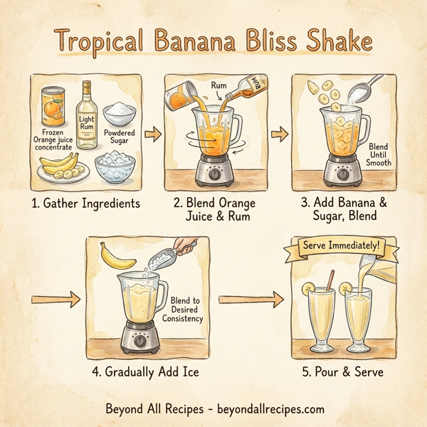 Tropical Banana Bliss Shake instructions