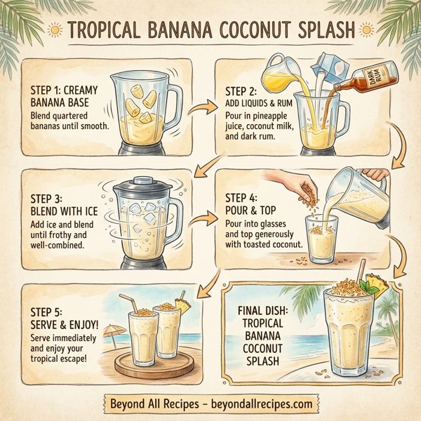 Tropical Banana Coconut Splash instructions