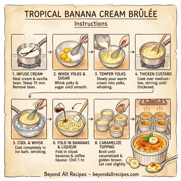 Tropical Banana Cream Brûlée instructions
