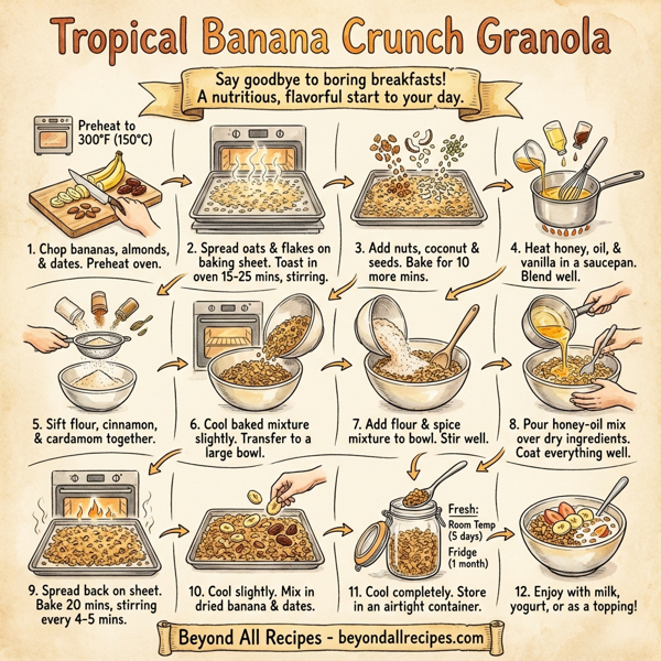 Tropical Banana Crunch Granola instructions