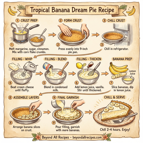 Tropical Banana Dream Pie instructions