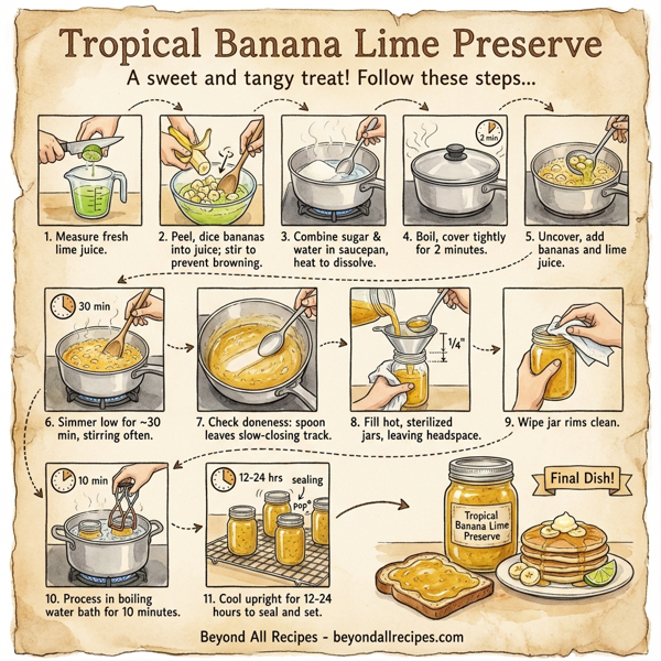 Tropical Banana Lime Preserve instructions
