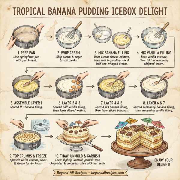 Tropical Banana Pudding Icebox Delight instructions