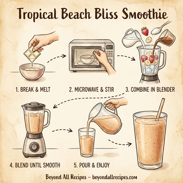 Tropical Beach Bliss Smoothie instructions