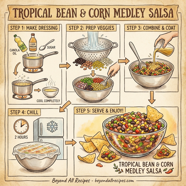 Tropical Bean & Corn Medley Salsa instructions