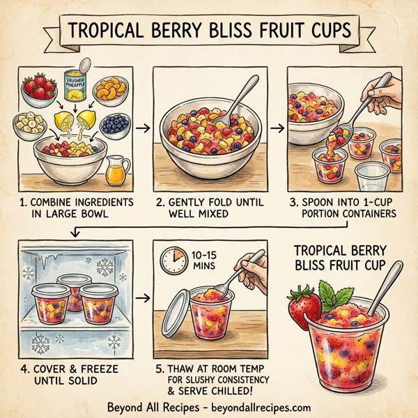 Tropical Berry Bliss Fruit Cups instructions