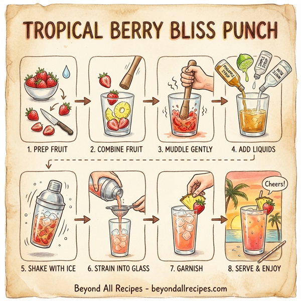 Tropical Berry Bliss Punch instructions
