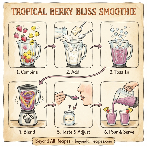 Tropical Berry Bliss Smoothie instructions
