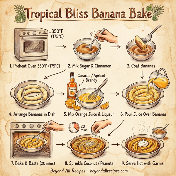 Tropical Bliss Banana Bake instructions