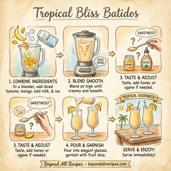Tropical Bliss Batidos instructions