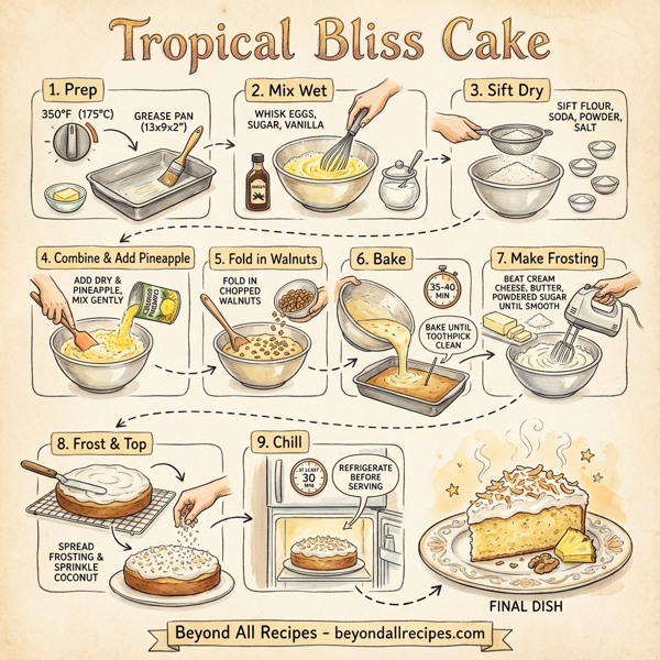 Tropical Bliss Cake instructions