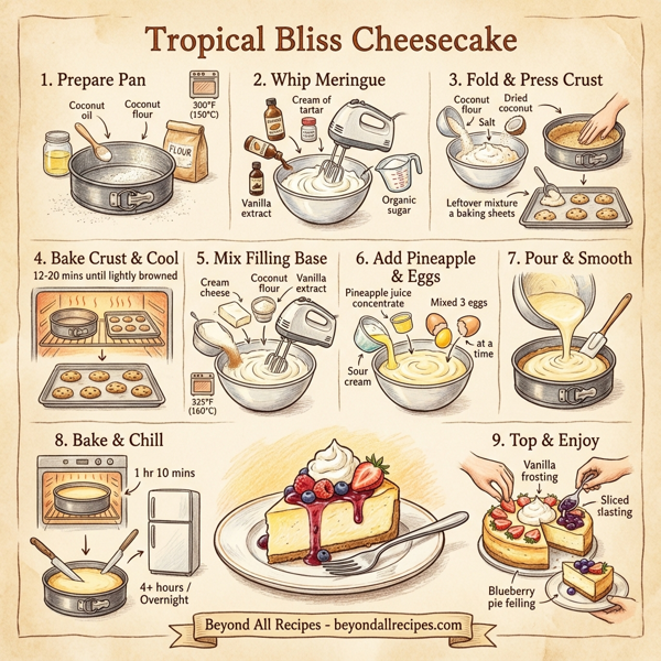 Tropical Bliss Cheesecake instructions