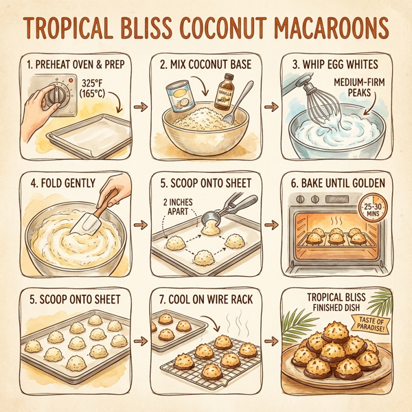 Tropical Bliss Coconut Macaroons instructions