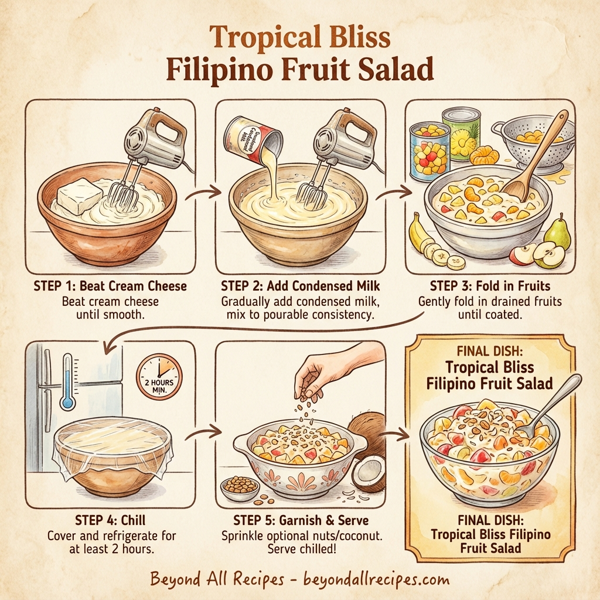 Tropical Bliss Filipino Fruit Salad instructions