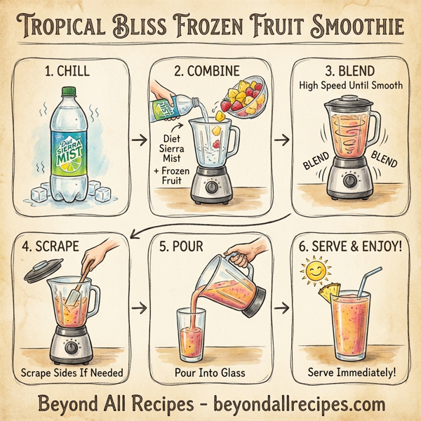 Tropical Bliss Frozen Fruit Smoothie instructions