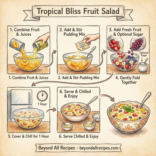 Tropical Bliss Fruit Salad instructions