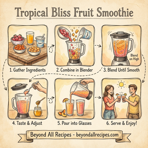 Tropical Bliss Fruit Smoothie instructions