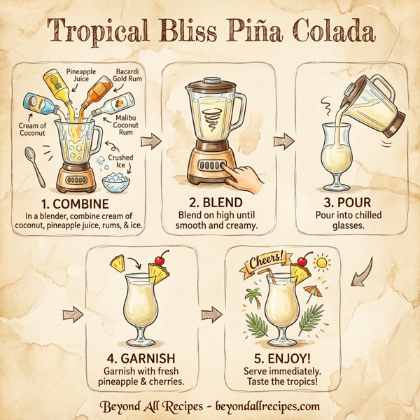 Tropical Bliss Piña Colada instructions
