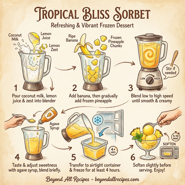 Tropical Bliss Sorbet instructions