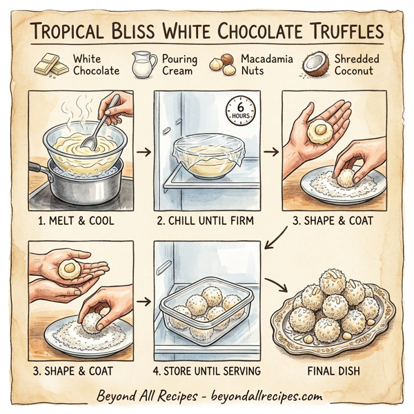 Tropical Bliss White Chocolate Truffles instructions