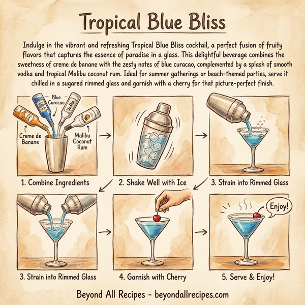 Tropical Blue Bliss instructions