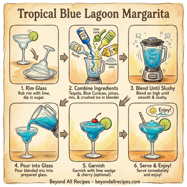 Tropical Blue Lagoon Margarita instructions