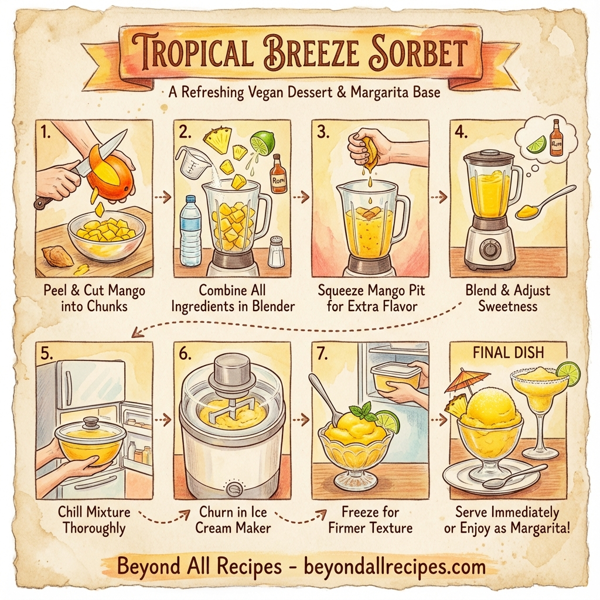 Tropical Breeze Sorbet instructions