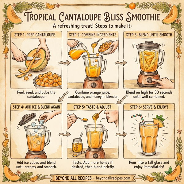Tropical Cantaloupe Bliss Smoothie instructions